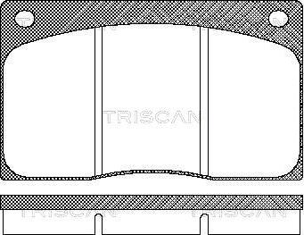 Triscan 8110 10799 - Bremžu uzliku kompl., Disku bremzes adetalas.lv