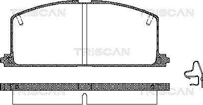 Triscan 8110 13089 - Bremžu uzliku kompl., Disku bremzes adetalas.lv