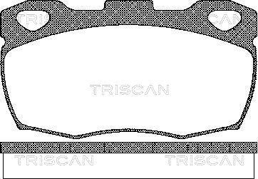 Triscan 8110 17003 - Bremžu uzliku kompl., Disku bremzes adetalas.lv