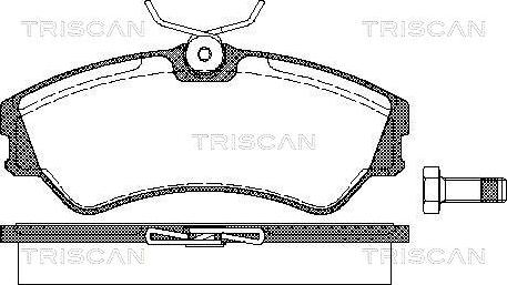 Triscan 8110 29939 - Bremžu uzliku kompl., Disku bremzes adetalas.lv