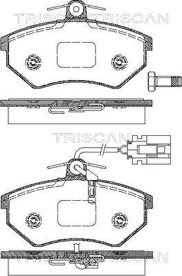 Triscan 8110 29976 - Bremžu uzliku kompl., Disku bremzes adetalas.lv