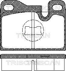 Triscan 8110 29158 - Bremžu uzliku kompl., Disku bremzes adetalas.lv