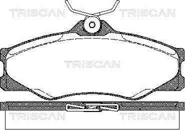 Triscan 8110 29845 - Bremžu uzliku kompl., Disku bremzes adetalas.lv