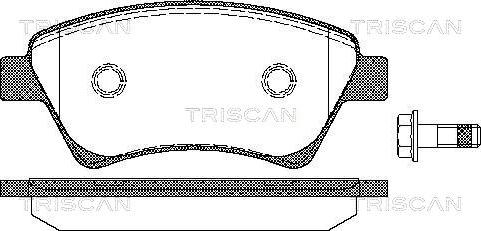 Triscan 8110 25020 - Bremžu uzliku kompl., Disku bremzes adetalas.lv