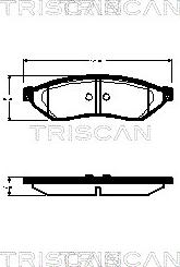 Triscan 8110 21009 - Bremžu uzliku kompl., Disku bremzes adetalas.lv