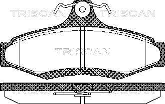 Triscan 8110 21004 - Bremžu uzliku kompl., Disku bremzes adetalas.lv