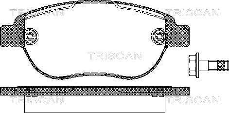 Triscan 8110 28022 - Bremžu uzliku kompl., Disku bremzes adetalas.lv