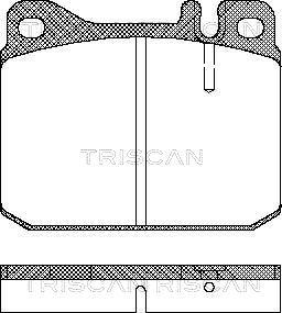 Triscan 8110 23222 - Bremžu uzliku kompl., Disku bremzes adetalas.lv