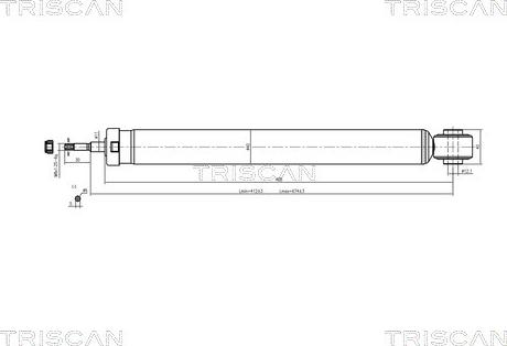 Triscan 8705 50201 - Amortizators adetalas.lv