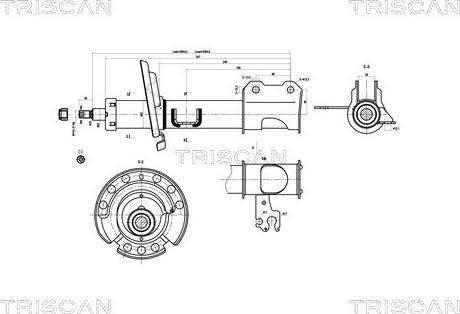 Triscan 8705 10104 - Amortizators adetalas.lv