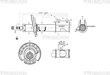 Triscan 8705 10103 - Amortizators adetalas.lv