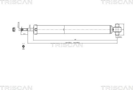 Triscan 8705 10201 - Amortizators adetalas.lv