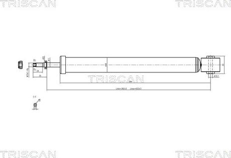 Triscan 8705 29202 - Amortizators adetalas.lv