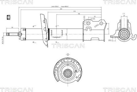 Triscan 8705 24106 - Amortizators adetalas.lv