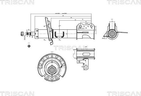 Triscan 8705 24102 - Amortizators adetalas.lv