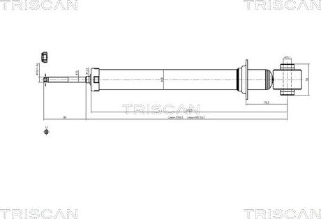 Triscan 8705 24204 - Amortizators adetalas.lv