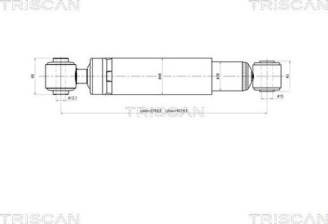 Triscan 8705 24201 - Amortizators adetalas.lv