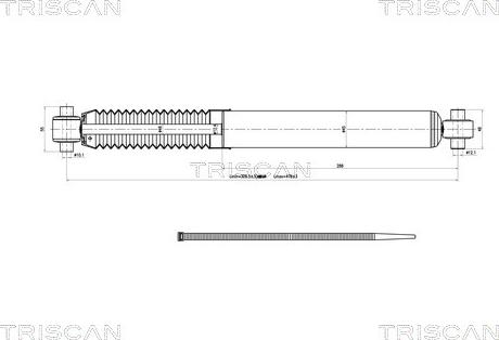 Triscan 8705 28204 - Amortizators adetalas.lv