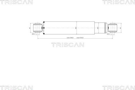 Triscan 8705 23202 - Amortizators adetalas.lv