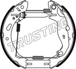 Trusting 6442 - Bremžu loku komplekts adetalas.lv