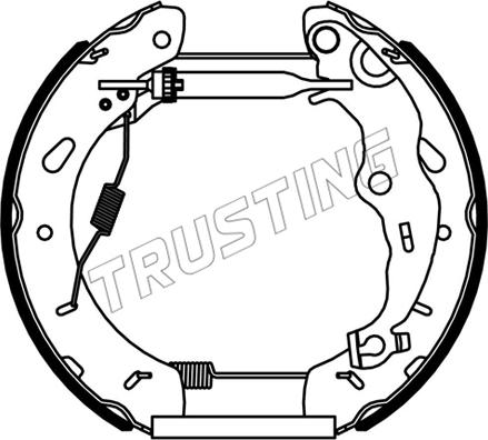 Trusting 6535 - Bremžu loku komplekts adetalas.lv