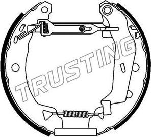 Trusting 6053 - Bremžu loku komplekts adetalas.lv