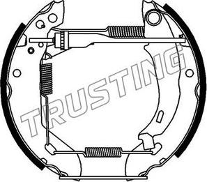 Trusting 6012 - Bremžu loku komplekts adetalas.lv