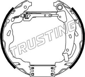 Trusting 6309 - Bremžu loku komplekts adetalas.lv