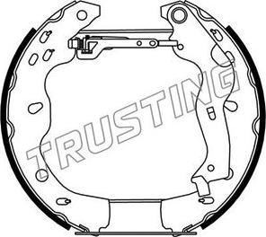 Trusting 6301 - Bremžu loku komplekts adetalas.lv