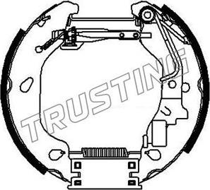 Trusting 6384 - Bremžu loku komplekts adetalas.lv