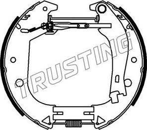 Trusting 6385 - Bremžu loku komplekts adetalas.lv