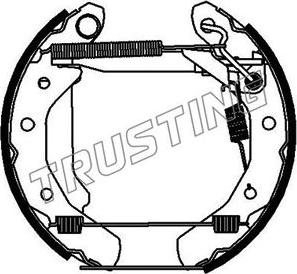 Trusting 6254 - Bremžu loku komplekts adetalas.lv