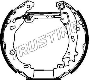 Trusting 6276 - Bremžu loku komplekts adetalas.lv