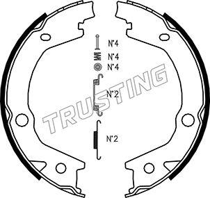 Trusting 046.220K - Bremžu loku kompl., Stāvbremze adetalas.lv