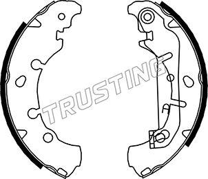 Trusting 040.149 - Bremžu loku komplekts adetalas.lv