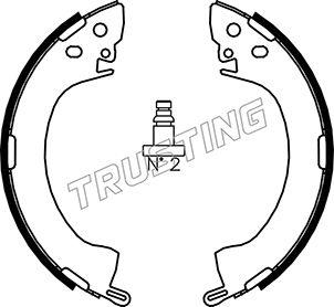 Trusting 064.154 - Bremžu loku komplekts adetalas.lv