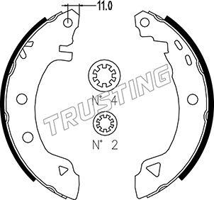 Trusting 004.008 - Bremžu loku komplekts adetalas.lv