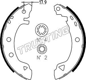 Trusting 004.007 - Bremžu loku komplekts adetalas.lv