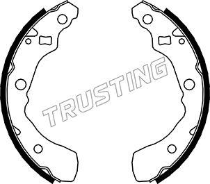 Trusting 026.349 - Bremžu loku komplekts adetalas.lv