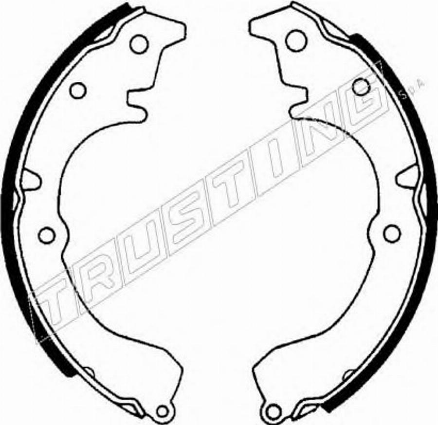 Trusting 115228 - Bremžu loku komplekts adetalas.lv