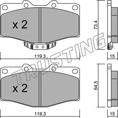 ACDelco AC058538D - Bremžu uzliku kompl., Disku bremzes adetalas.lv