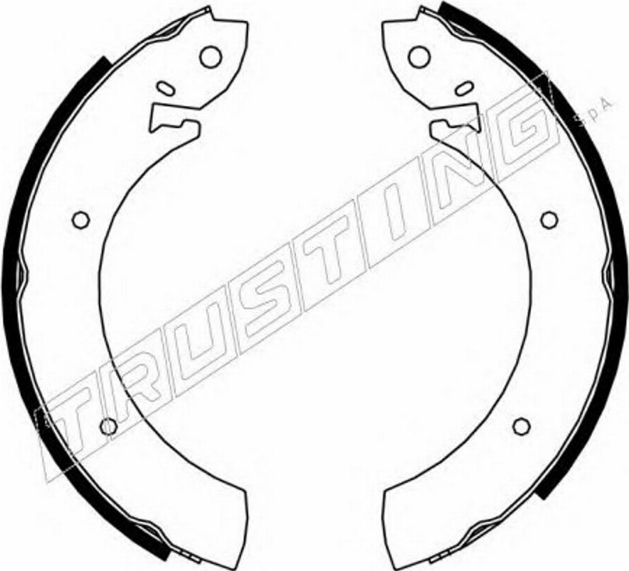 Trusting 7435 - Bremžu loku komplekts adetalas.lv