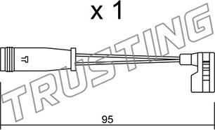 Trusting SU.164 - Indikators, Bremžu uzliku nodilums adetalas.lv