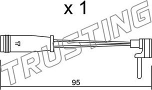 Trusting SU.129 - Indikators, Bremžu uzliku nodilums adetalas.lv