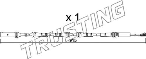 Trusting SU.351 - Indikators, Bremžu uzliku nodilums adetalas.lv