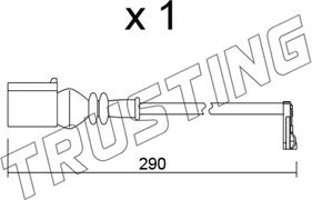 Trusting SU.365 - Indikators, Bremžu uzliku nodilums adetalas.lv