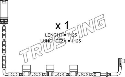 Trusting SU.223 - Indikators, Bremžu uzliku nodilums adetalas.lv