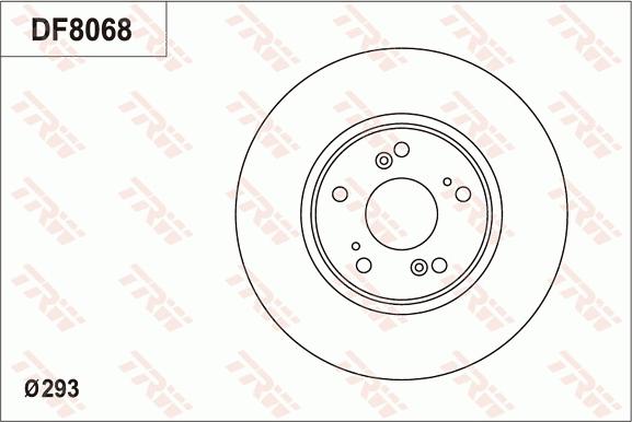 TRW DF8068 - Bremžu diski adetalas.lv