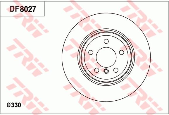 TRW DF8027 - Bremžu diski adetalas.lv