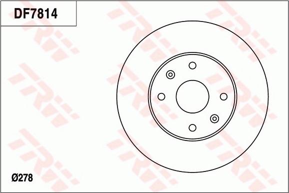 TRW DF7814 - Bremžu diski adetalas.lv